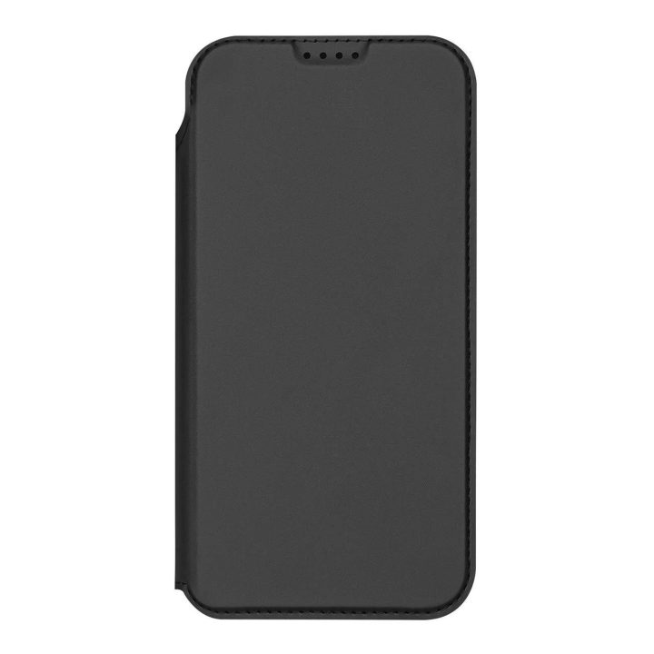 Dėklas telefonui juodas su atvartu ir kortelių skyreliu iPhone 17 Air