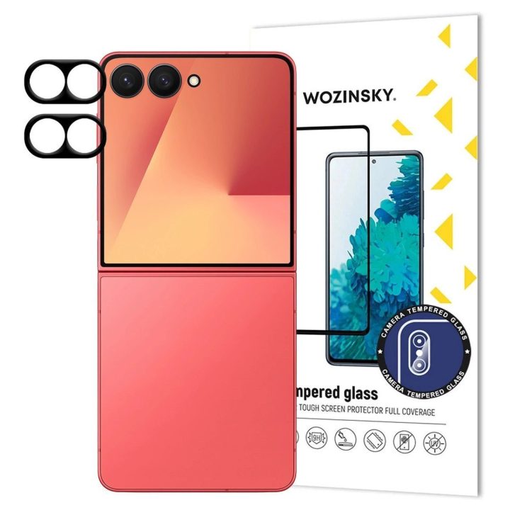 Kameros stikliukas juodas grūdintas Samsung Galaxy Z Flip 7, 2 vnt.