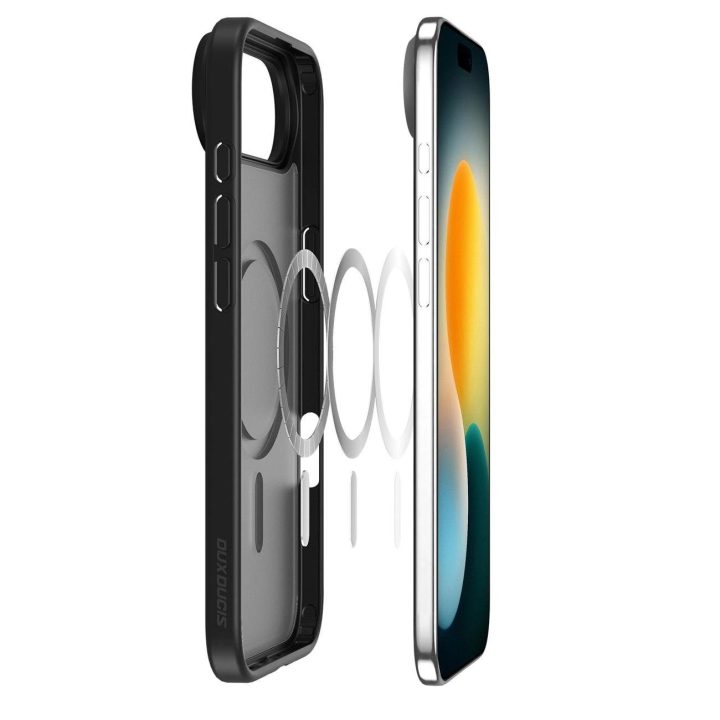 Dėklas telefonui juodas su MagSafe iPhone 17 – Yind