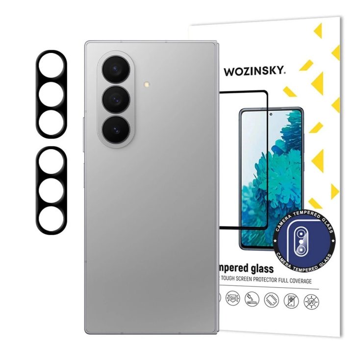 Kameros stikliukas juodas grūdintas Samsung Galaxy Z Fold 7, 2 vnt.