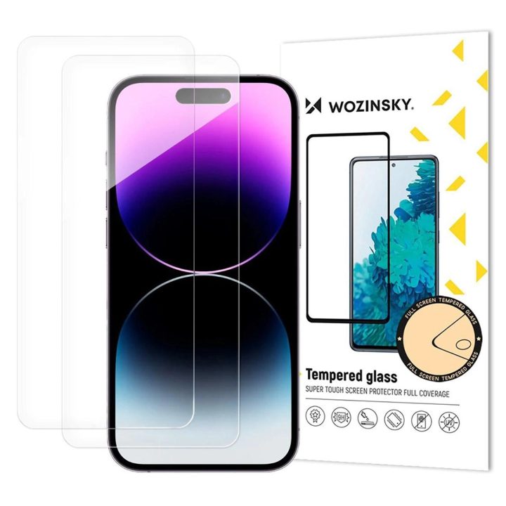 Grūdinto stiklo apsauga iPhone 17 Air, 2 vnt. komplektas