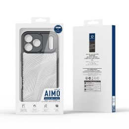 Dėklas telefonui juodas su reljefiniu paviršiumi iPhone 17 Pro Max Aimo