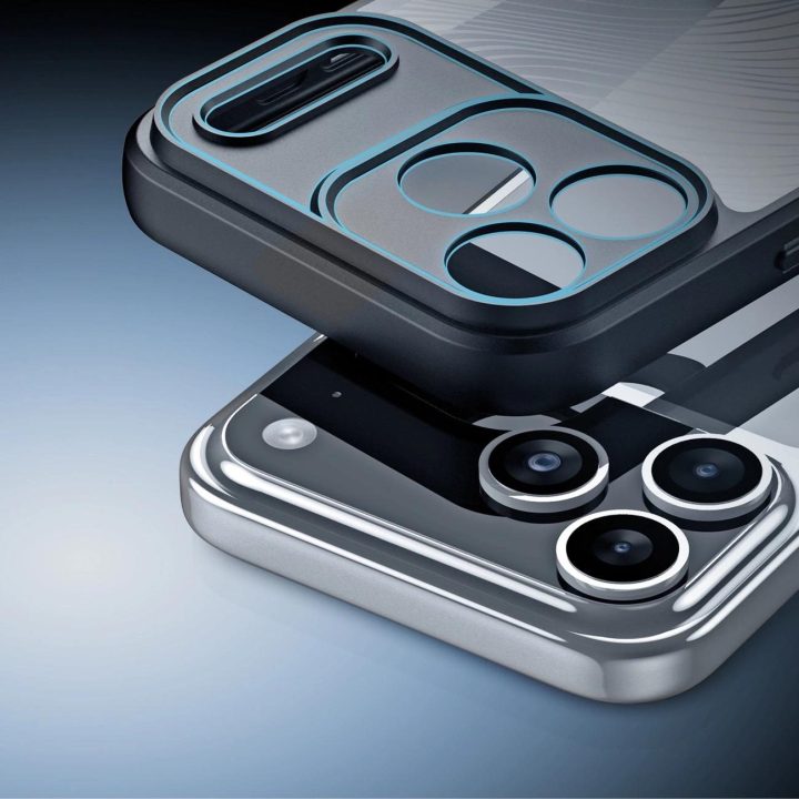 Dėklas telefonui juodas su reljefiniu paviršiumi iPhone 17 Pro Max Aimo