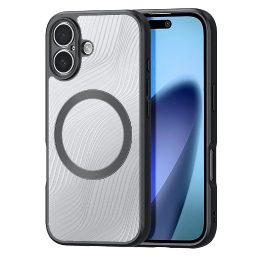 Dėklas telefonui juodas su magnetiniu žiedu iPhone 17 Aimo