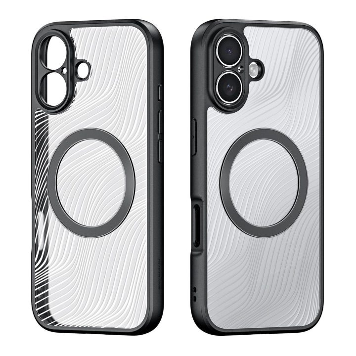 Dėklas telefonui juodas su magnetiniu žiedu iPhone 17 Aimo