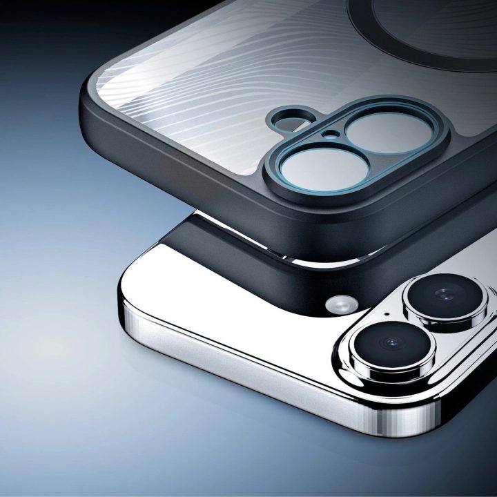 Dėklas telefonui juodas su magnetiniu žiedu iPhone 17 Aimo
