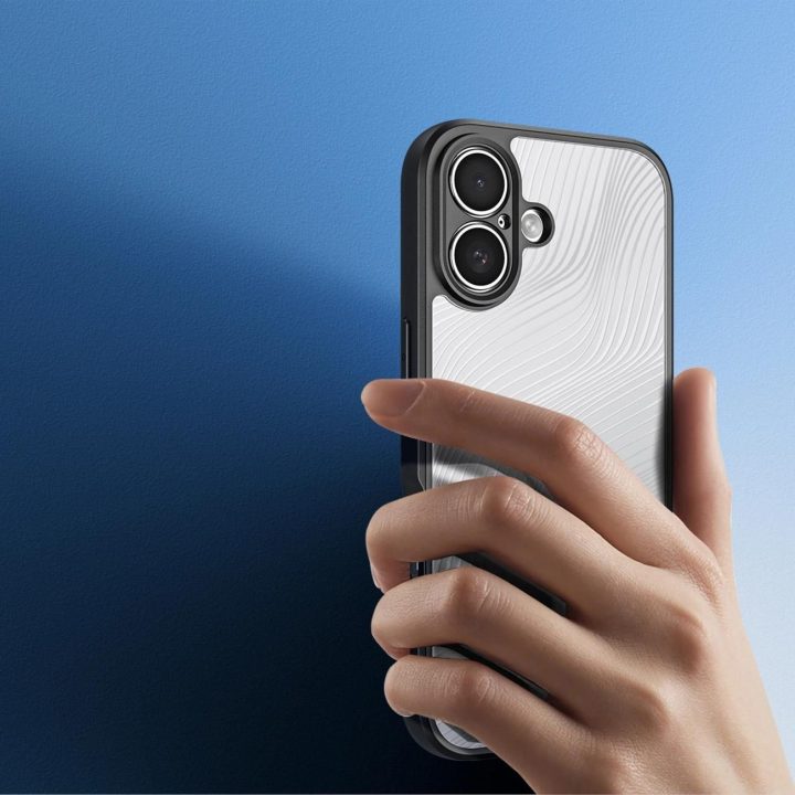 Dėklas telefonui juodas atsparus smūgiams iPhone 17 Aimo