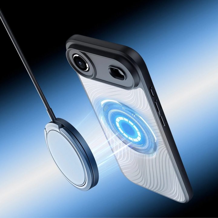 Dėklas telefonui juodas su magnetiniu žiedu iPhone 17 Air – Aimo