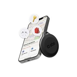 Lokatorius daiktams juodas atsparus vandeniui su Apple Find My funkcija SBS