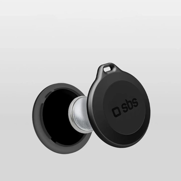 Lokatorius daiktams juodas atsparus vandeniui su Apple Find My funkcija SBS