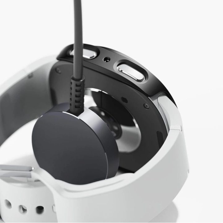 Dėklas laikrodžiui skaidrus-juodas Samsung Galaxy Watch 8 44 mm Ringke