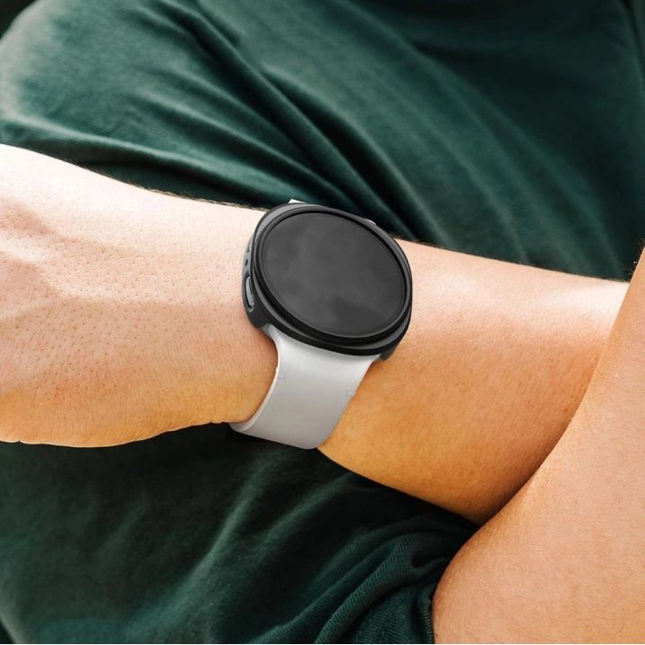 Dėklas laikrodžiui skaidrus-juodas Samsung Galaxy Watch 8 44 mm Ringke