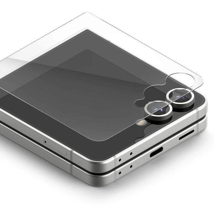 Grūdintas stiklas ekranui Samsung Galaxy Z Flip 7, skaidrus, 2 vnt., Ringke