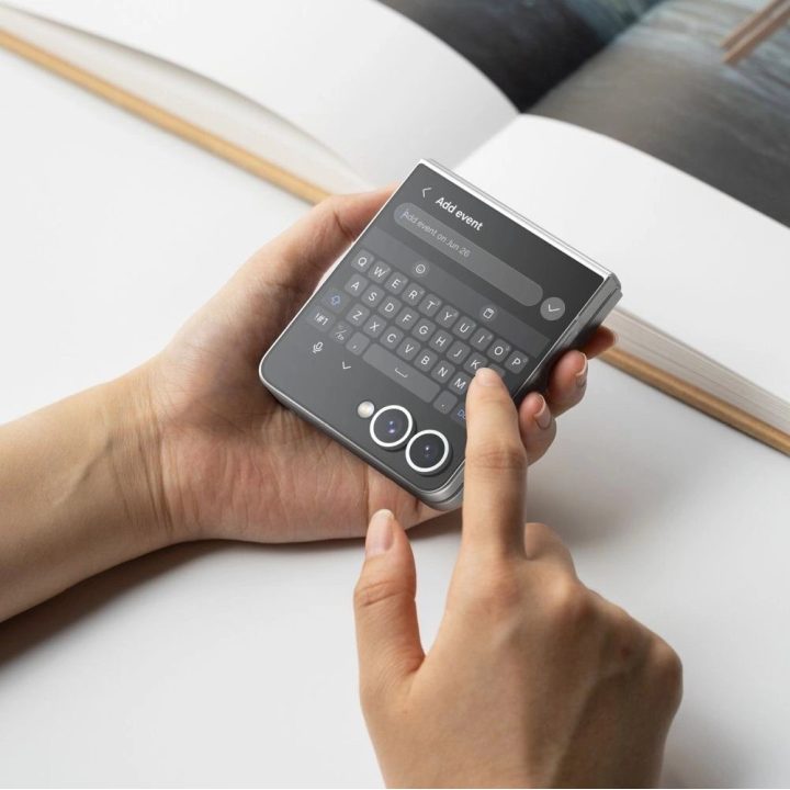 Grūdintas stiklas ekranui Samsung Galaxy Z Flip 7, skaidrus, 2 vnt., Ringke