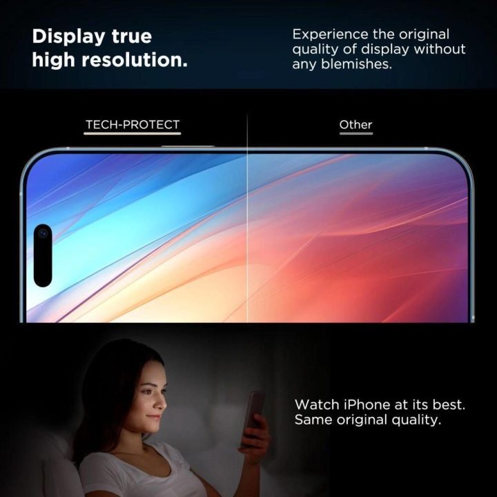 Grūdintas stiklas juodas iPhone 12 / 12 Pro ekranui, 2 vnt.,