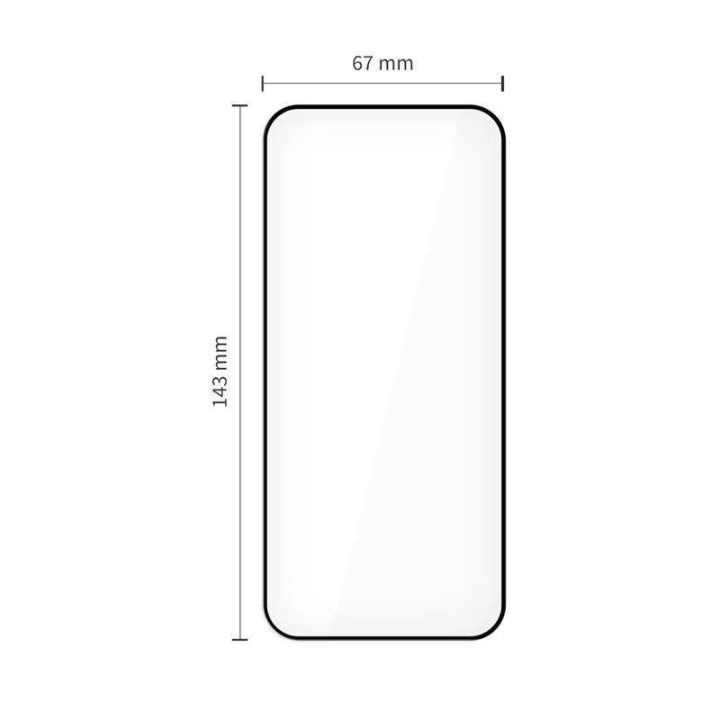 Grūdintas stiklas juodas iPhone 12 / 12 Pro ekranui, 2 vnt.,