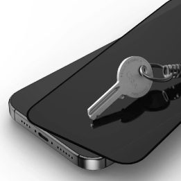 Privatumo stiklas telefonui juodas su apsauga nuo žvilgsnių iPhone 16 Pro Max