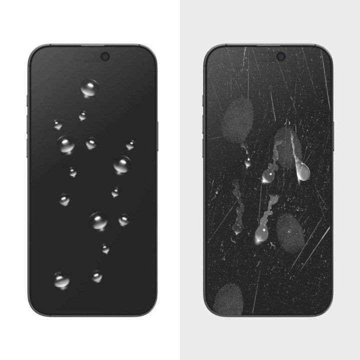 Privatumo stiklas telefonui juodas su apsauga nuo žvilgsnių iPhone 16 Pro Max