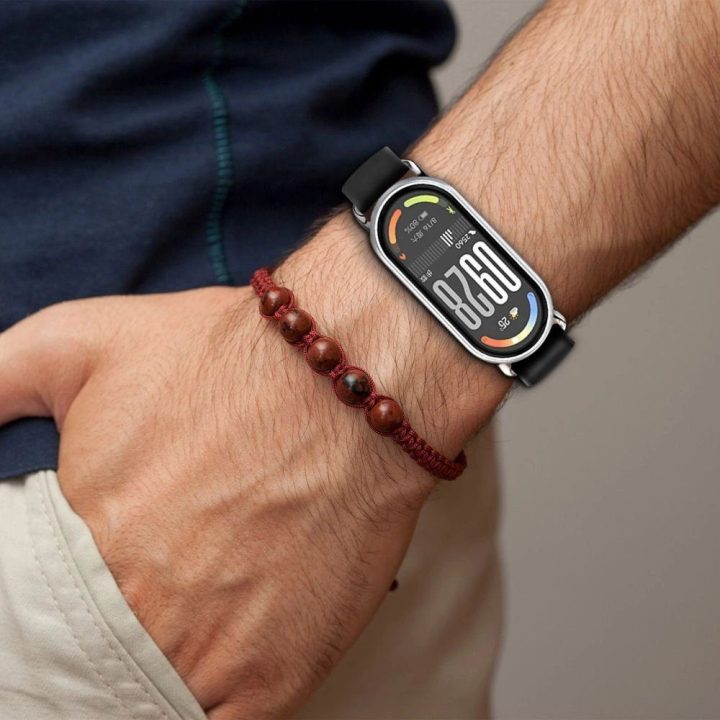 Dirželis juodas silikoninis Xiaomi Smart Band 8/9/10/NFC