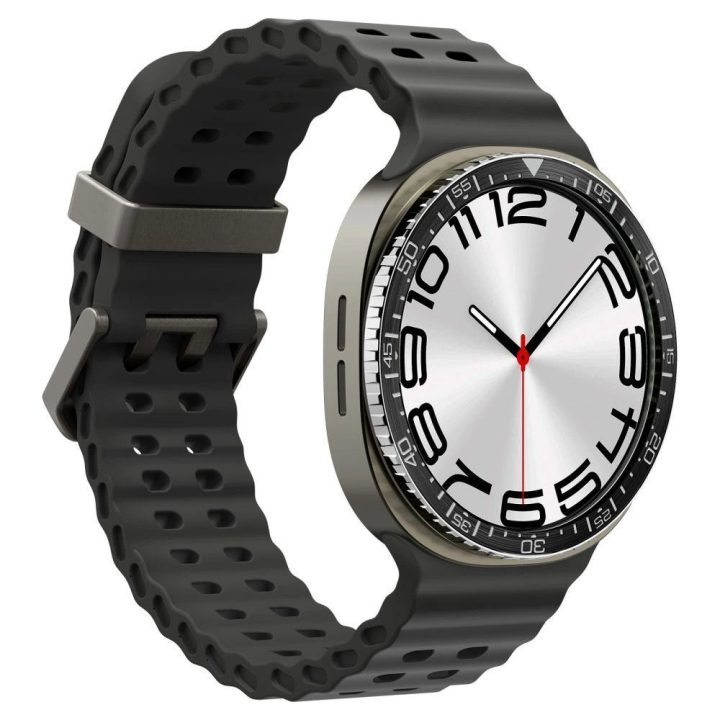 Dėklas laikrodžiui juodas apsauginis Samsung Galaxy Watch 8 44mm Spigen