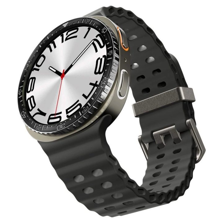 Dėklas laikrodžiui juodas apsauginis Samsung Galaxy Watch 8 44mm Spigen