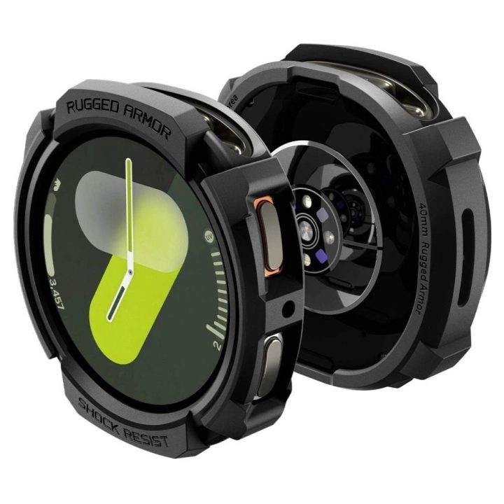 Apsauginis dėklas laikrodžiui juodas smūgiams atsparus 40 mm Spigen