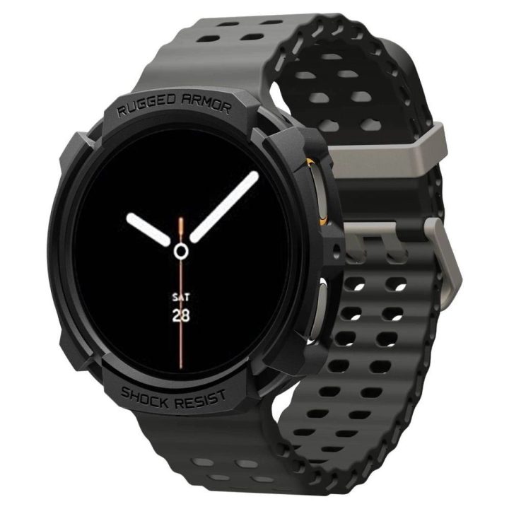 Apsauginis dėklas laikrodžiui juodas smūgiams atsparus 40 mm Spigen