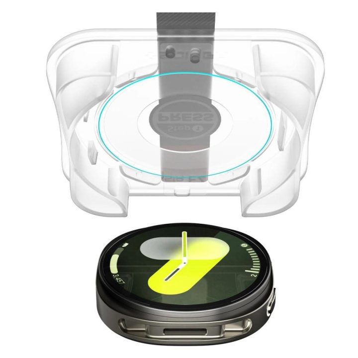 Grūdintas stiklas laikrodžiui Samsung Galaxy Watch 8 40 mm, skaidrus, Spigen
