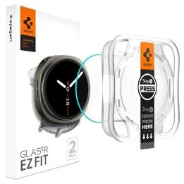 Grūdintas stiklas laikrodžiui Samsung Galaxy Watch 8 44 mm, skaidrus, Spigen