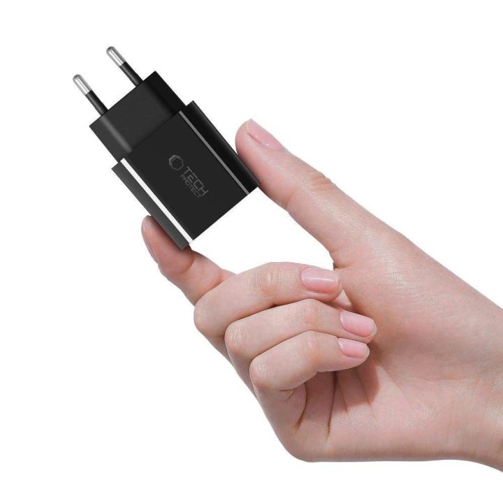 Kroviklis USB-C juodas su greitu įkrovimu 20W