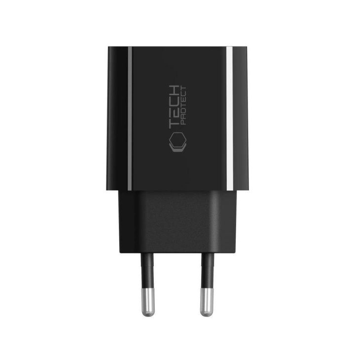 Kroviklis USB-C juodas su greitu įkrovimu 20W