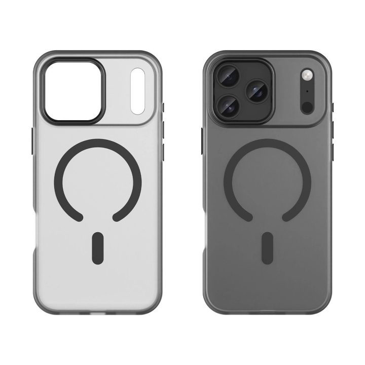 Dėklas juodas matinio paviršiaus su MagSafe iPhone 17 Pro Magnetic Abrasive