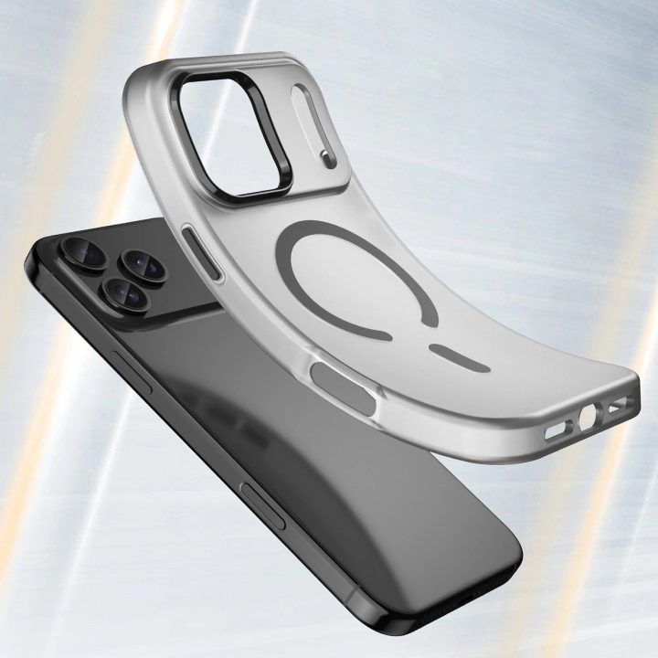 Dėklas juodas matinio paviršiaus su MagSafe iPhone 17 Pro Magnetic Abrasive