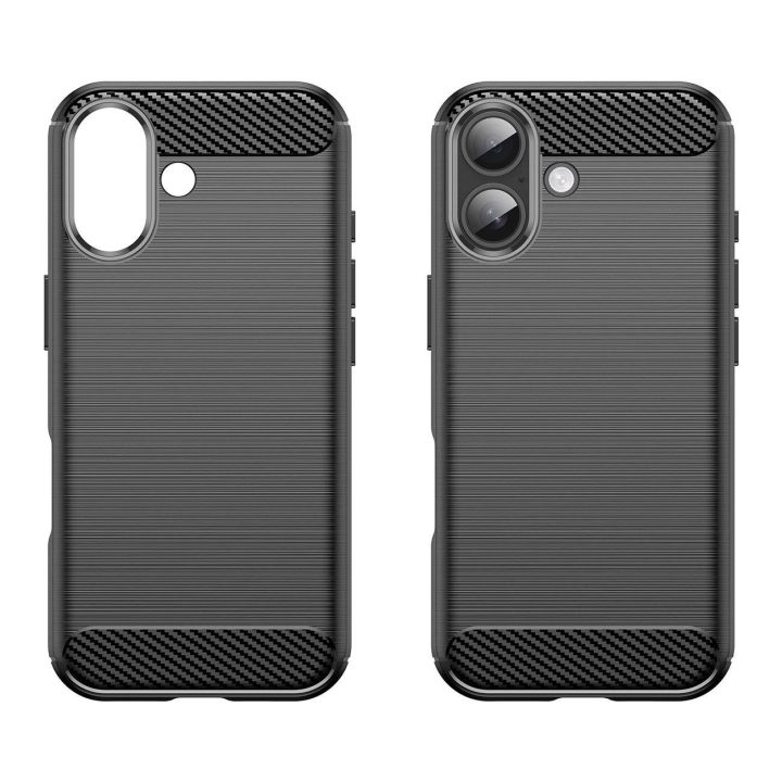 Dėklas juodas anglies pluošto iPhone 17 apsaugai Carbon Case