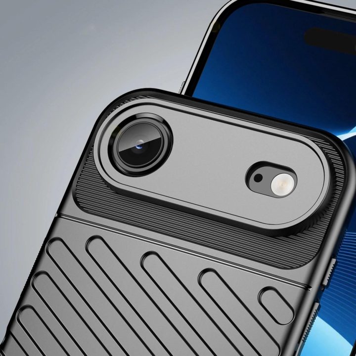 Dėklas juodas atsparus smūgiams iPhone 17 Air Thunder Case
