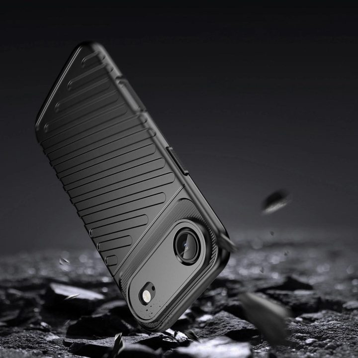 Dėklas juodas atsparus smūgiams iPhone 17 Air Thunder Case