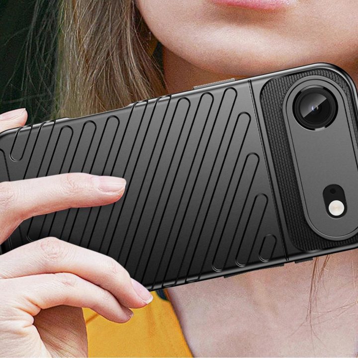 Dėklas juodas atsparus smūgiams iPhone 17 Air Thunder Case