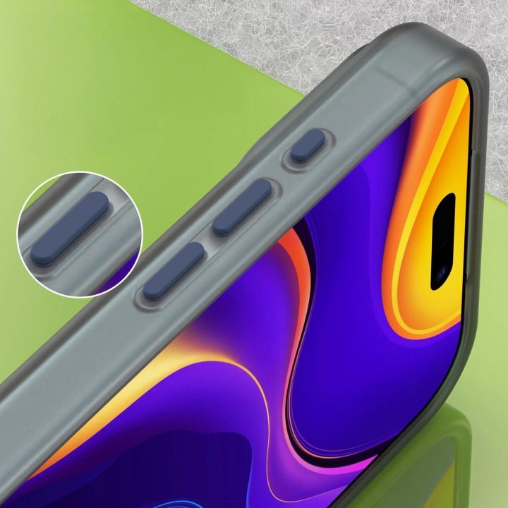Dėklas iPhone 17 Pro matinis mėlynas su MagSafe palaikymu Magnetic Abrasive