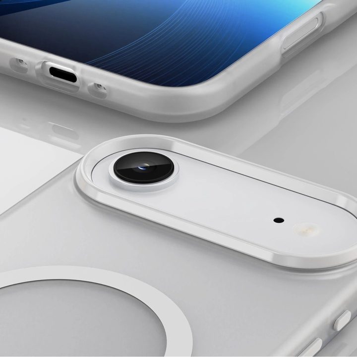 Dėklas baltas matinis su MagSafe iPhone 17 Air telefonui