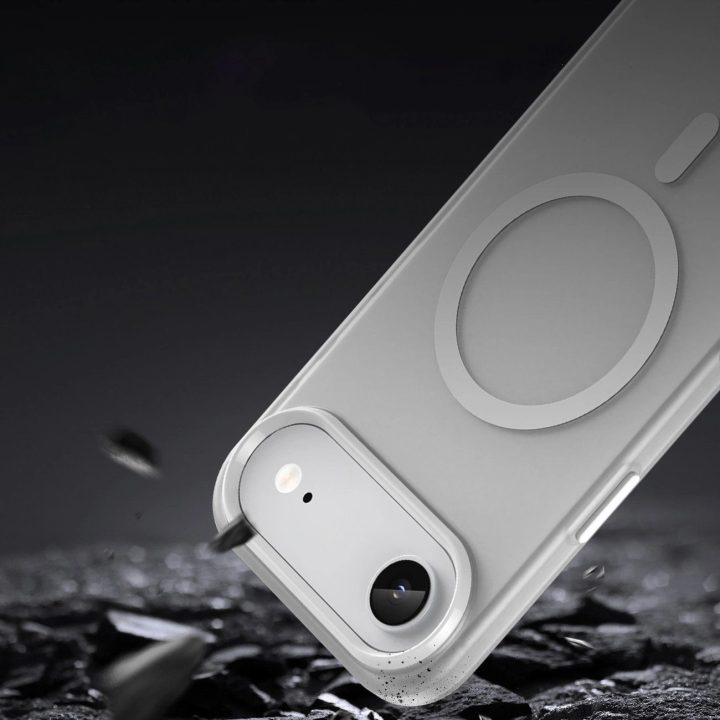 Dėklas baltas matinis su MagSafe iPhone 17 Air telefonui