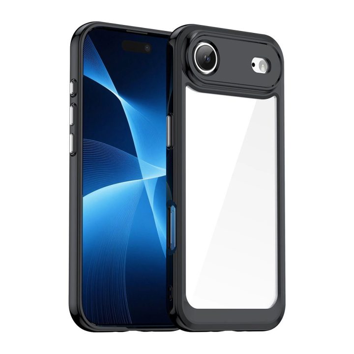 Dėklas juodas permatomas apsauginis iPhone 17 Air telefonui Outer Space