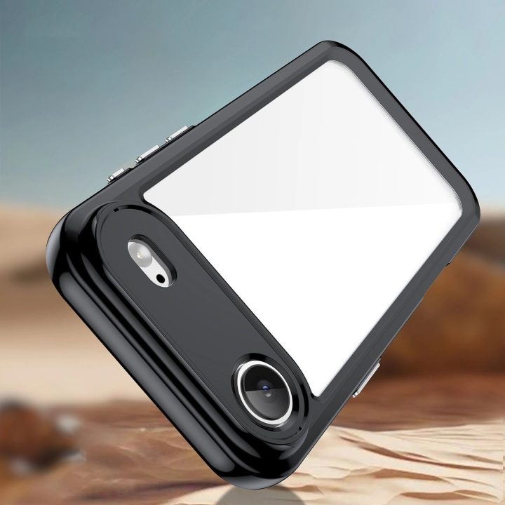 Dėklas juodas permatomas apsauginis iPhone 17 Air telefonui Outer Space
