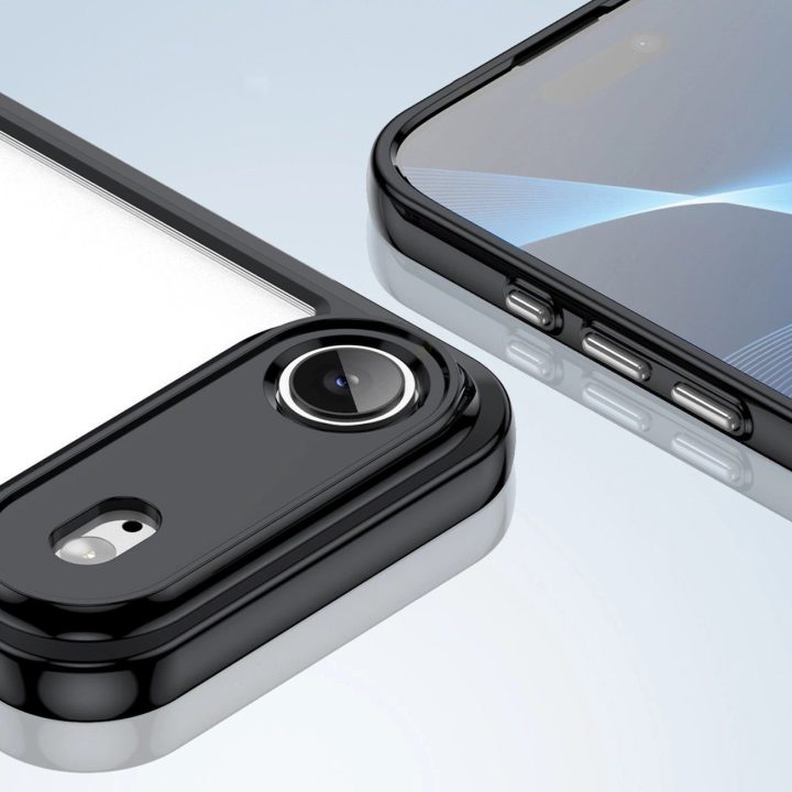 Dėklas juodas permatomas apsauginis iPhone 17 Air telefonui Outer Space