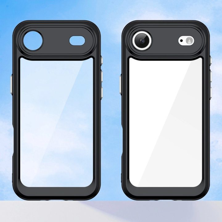 Dėklas juodas permatomas apsauginis iPhone 17 Air telefonui Outer Space