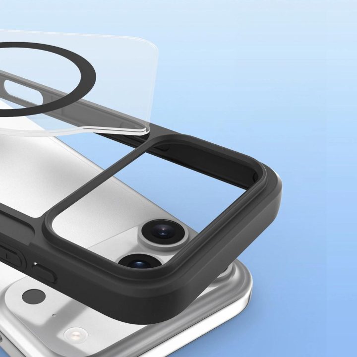 Dėklas telefonui juodas su kortelių skyriumi ir MagSafe Skin X Pro iPhone 17 Pro