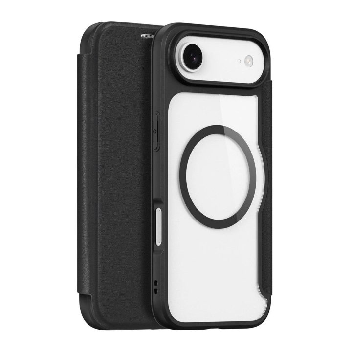 Dėklas telefonui juodas su kortelių skyreliu ir MagSafe Skin X Pro iPhone 17