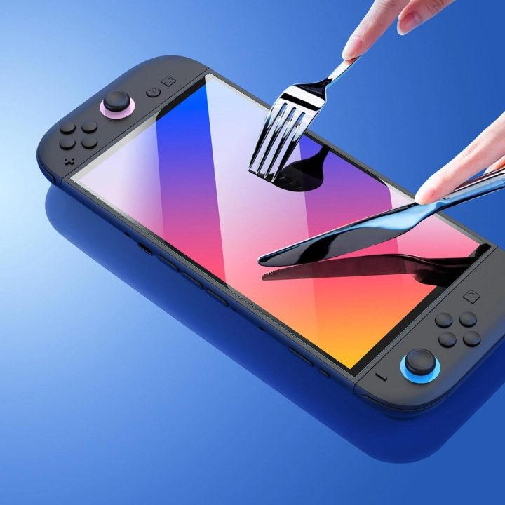 Grūdintas stiklas ekranui su rėmeliu Nintendo Switch 2
