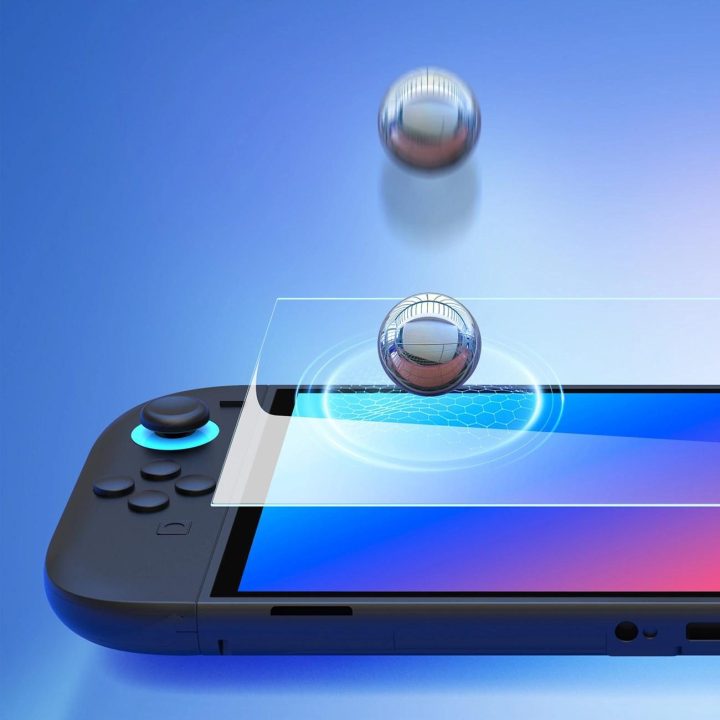 Grūdintas stiklas ekranui su rėmeliu Nintendo Switch 2