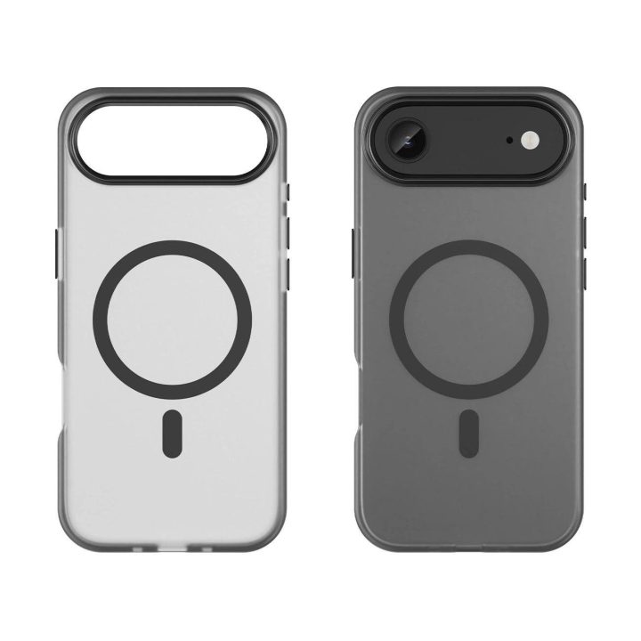 Dėklas juodas matinis su MagSafe iPhone 17 Air telefonui Magnetic Abrasive