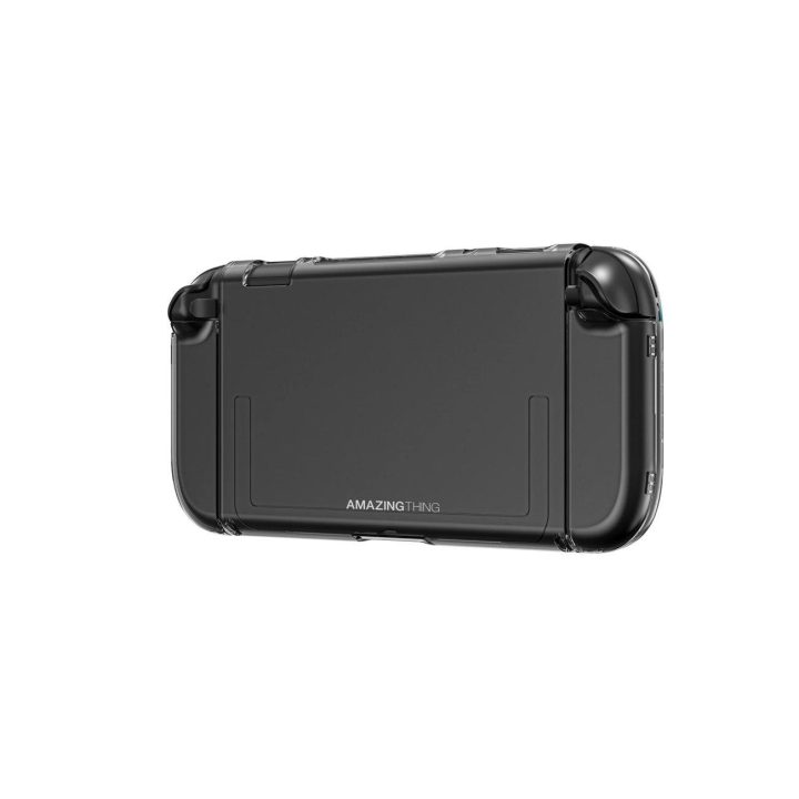 Apsauginis dėklas skaidrus–juodas Nintendo Switch 2 konsolei AmazingThing